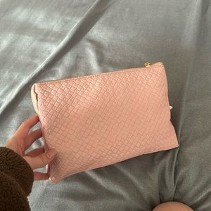 Jen co baby pink crossbody/clutch/wrislet bag